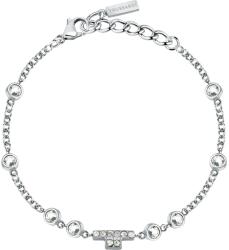 Trussardi Brățară elegantă din oțel cu cristale T-Logo TJAXC21