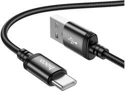 hoco. X89 cablu de date (USB - Tip-C, 3A, încărcător rapid, 100cm, șiret) BLACK X89_USB_C_B (X89_USB_C_B)
