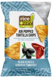 RiceUP! Tortilla chips fekete olíva bogyó és paradicsom ízesítéssel 60g