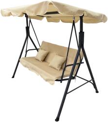 Pepita BASIC Șezlong suspendat de grădină cu 3 locuri cu perne - bej (SH-B3-BEIGE)