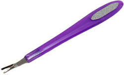  Kétágú körömágybőr vágó kis reszelővel Lila