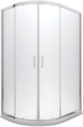Besco Modern 190 cabină de duș 120x90 cm semicircular crom luciu/sticlă transparentă MA-129-190-C (MA129190C)