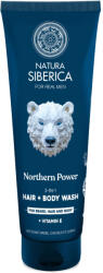 Natura Siberica „Northern Power 3 az 1-ben tusfürdő haj- és szakállmosó férfiaknak - 200ml