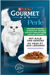 Gourmet 52x85g Gourmet Perle borjú & zöldség nedves macskatáp