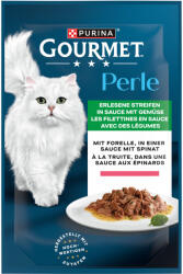 Gourmet 52x85g Gourmet Perle pisztráng & spenót nedves macskatáp