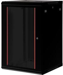 Lande PROlineB 600x600 lapraszerelt 18U 19" fali rack szekrény fekete LN-WB-18U6060-BL-F (LN-WB-18U6060-BL-F)