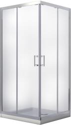 Besco Modern 190 zuhanykabin 80x80 cm négyzet króm fényes/átlátszó üveg MK-80-190-C (MK80190C)