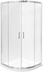 Besco Modern 190 zuhanykabin 80x80 cm félkör alakú króm fényes/átlátszó üveg MP-80-190-C (MP80190C)
