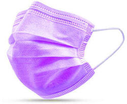  Eldobható szájmaszk 3 rétegű 1db Lila