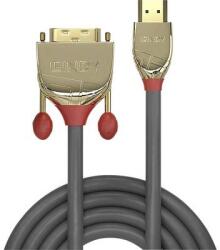Lindy HDMI / DVI Csatlakozókábel [1x HDMI dugó - 1x DVI dugó, 18+1 pólusú] 10.00 m Szürke (36198) (36198)