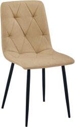  Barna étkezőszék LIBRA fekete lábakkal