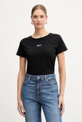 BOSS Orange pamut póló C Elove embro - fekete S