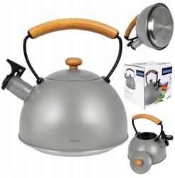 Orion Vízforraló síppal acél szürke Wooden 2, 9 l (113517)