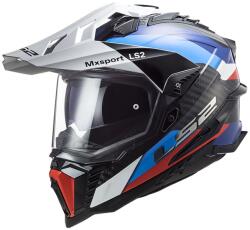 LS2 MX701 C Explorer Frontier enduro bukósisak fekete-kék