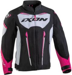 IXON Striker Air gyerek motorkerékpár kabát fekete-fehér-rózsaszín - motozem - 63 480 Ft