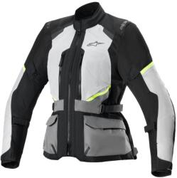Alpinestars Stella Andes Air Drystar női motoros kabát világosszürke-sötétszürke-fekete-fluo sárga
