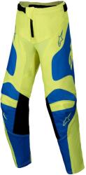 Alpinestars Racer Veil gyerek motocrossz nadrág fluo sárga-kék