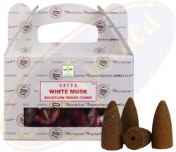 Satya Füstölők Satya Backflow Dhoop- Fehér pézsma (7347)