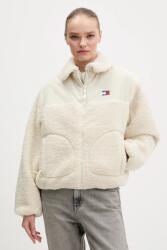 Tommy Jeans rövid kabát - bézs M - answear - 80 990 Ft