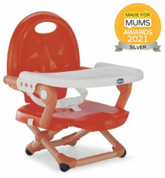 Chicco Hordozható ülésmagasító Pocket Snack székhez - Pipacs piros