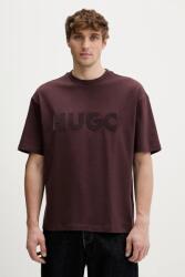 HUGO pamut póló Dinkee - barna XS