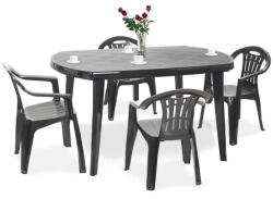 Keter Elma 4+1 kerti bútor garnitúra szett grafit színben (221063_220594_4) - homelux
