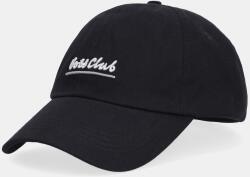 BOSS Orange pamut baseball sapka Derrel-Slogan - fekete Univerzális méret