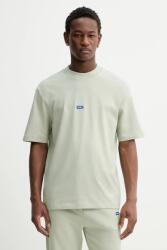 HUGO Blue pamut póló - zöld L - answear - 23 990 Ft