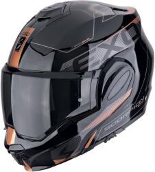 Scorpion Cască de motocicletă rabatabilă Scorpion EXO-TECH EVO TRAVELER negru-cupru (SCRP118-478-354)