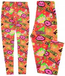  Getry Leggings Színes Neon Száj Mintás 116 H001C (bnTUR0049)
