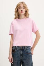 Guess Jeans pamut póló - rózsaszín L - answear - 16 990 Ft