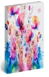 Realsystem Zsebnaptár 2026 heti 9x16, 5cm REAL Flexi álló elrendezésű, akvarell (5811-89)