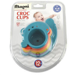 Magni Krokodil - vicces csészék fürdőjáték Magni Magni3321