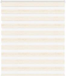vidaXL zebrafüggönnyel márványbézs szövetszélesség 125, 9 cm poliészter (4014631)
