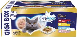 PreVital 80x85g PreVital Irr zsebes macskahús, tonhalzselé, mártással