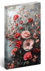 Realsystem Zsebnaptár 2026 heti 9x16, 5cm REAL Flexi álló elrendezésű, jázmin (5811-86)