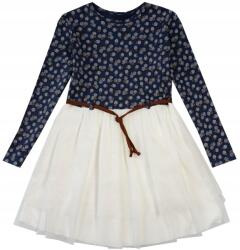 Bamar Nicol Elegáns Pamut És Tüll Ruha hosszú ujjú 98 L85 (179167)