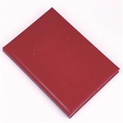 Realsystem Határidőnapló 2026 napi REAL B/5 Standard bordó fényes, kellemes tapintású műbőr borítás (5621-09)