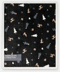 United Colors of Benetton pléd 170 x 170 cm - fekete Univerzális méret