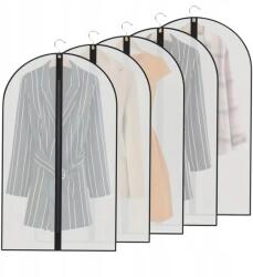 EdiBazzar Rendszerező 60x80cm 5db szekrény huzat átlátszó ruha vízálló (Organizer do szafy pokrowiec przezroczysty)