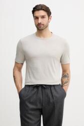 BOSS Orange pamut póló - bézs M - answear - 23 990 Ft