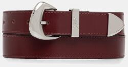 Tommy Jeans bőr öv - burgundia 85
