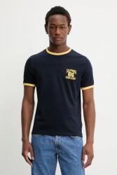 Guess Jeans pamut póló - sötétkék M - answear - 16 990 Ft