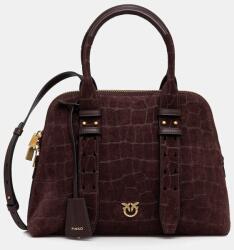 Pinko velúr táska - burgundia Univerzális méret