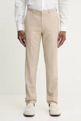 HUGO BOSS gyapjú nadrág Hesten253X - bézs 52