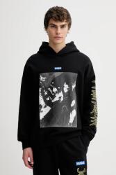 HUGO Blue pamut melegítőfelső HUGO x Jujutsu Kaisen - fekete S