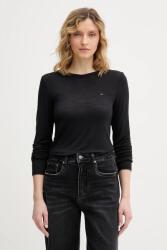 Tommy Hilfiger hosszúujjú kasmírkeverékből - fekete S