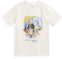 Ralph Lauren gyerek pamut póló - bézs 117-123 - answear - 21 690 Ft