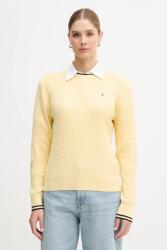 Tommy Hilfiger pamut pulóver - sárga M - answear - 51 890 Ft