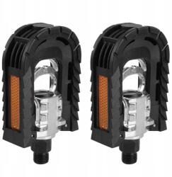  1 Pár Kerékpár Pedál Mtb Kerékpárhoz Fekete Fényvisszaverő Mtb Trekking (FFSVA8002)